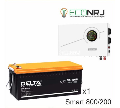 ИБП Powerman Smart 800 INV + Аккумуляторная батарея Delta CGD 12200