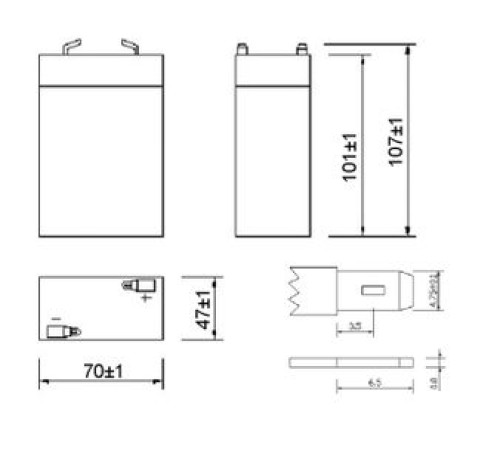 Аккумуляторная батарея Delta DT 6045