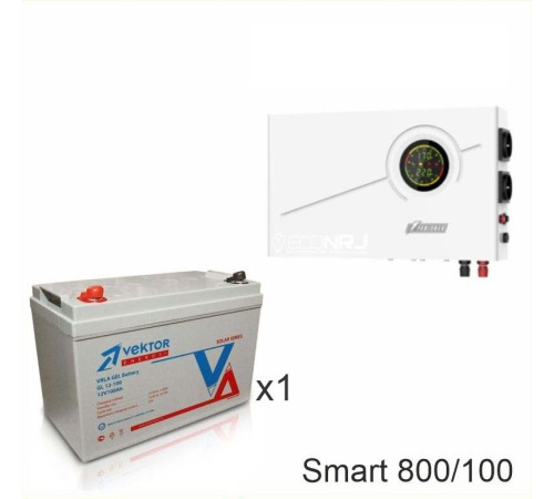 ИБП Powerman Smart 800 INV + Аккумуляторная батарея Vektor GL 12-100