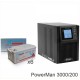 ИБП POWERMAN ONLINE 1000 Plus + Аккумуляторная батарея Vektor VPbC 12-200