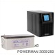 ИБП POWERMAN ONLINE 1000 Plus + Аккумуляторная батарея LEOCH DJM12250