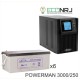 ИБП POWERMAN ONLINE 1000 Plus + Аккумуляторная батарея LEOCH DJM12250