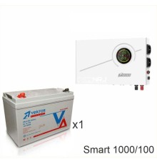 ИБП Powerman Smart 1000 INV + Vektor GL 12-100