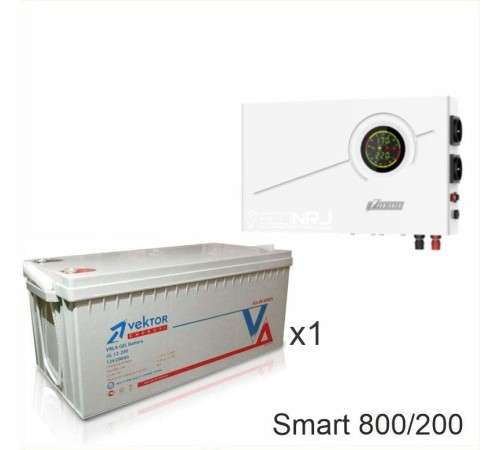 ИБП Powerman Smart 800 INV + Аккумуляторная батарея Vektor GL 12-200