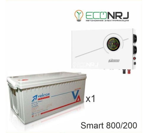 ИБП Powerman Smart 800 INV + Аккумуляторная батарея Vektor GL 12-200