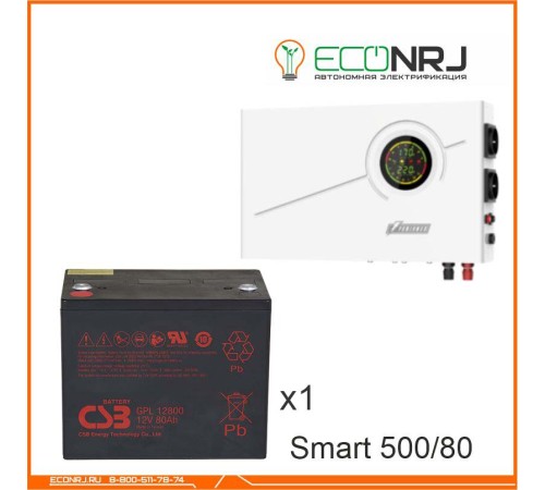 ИБП Powerman Smart 500 INV + Аккумуляторная батарея CSB GPL12800