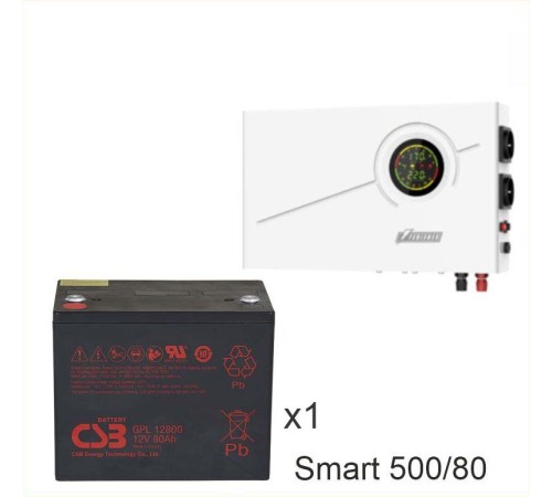 ИБП Powerman Smart 500 INV + Аккумуляторная батарея CSB GPL12800