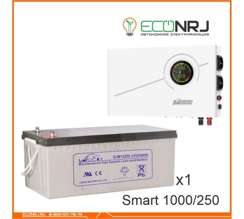 ИБП Powerman Smart 1000 INV + Аккумуляторная батарея LEOCH DJM12250