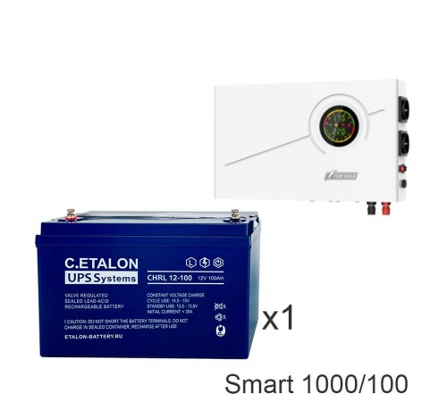 ИБП Powerman Smart 1000 INV + Аккумуляторная батарея ETALON CHRL 12-100