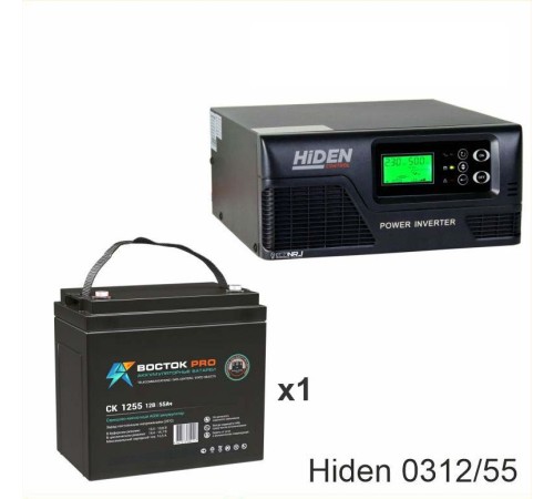 ИБП Hiden Control HPS20-0312 + Аккумуляторная батарея ВОСТОК PRO СК-1255