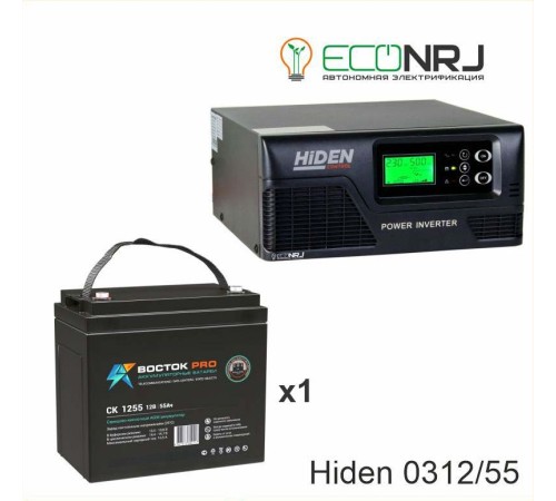 ИБП Hiden Control HPS20-0312 + Аккумуляторная батарея ВОСТОК PRO СК-1255