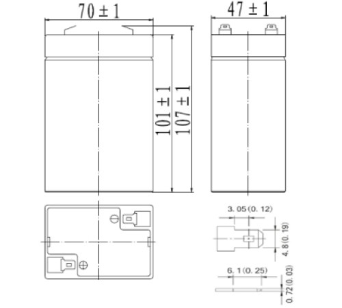 Аккумуляторная батарея Delta DT 606