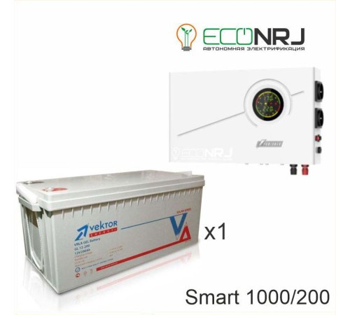 ИБП Powerman Smart 1000 INV + Аккумуляторная батарея Vektor GL 12-200