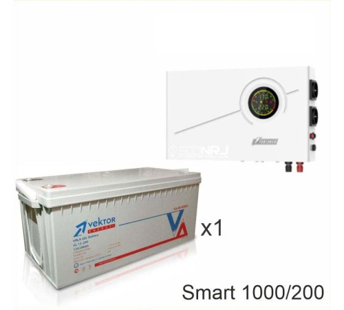 ИБП Powerman Smart 1000 INV + Аккумуляторная батарея Vektor GL 12-200