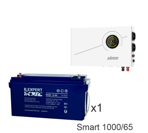 ИБП Powerman Smart 1000 INV + Аккумуляторная батарея ETALON BHRL 12-65