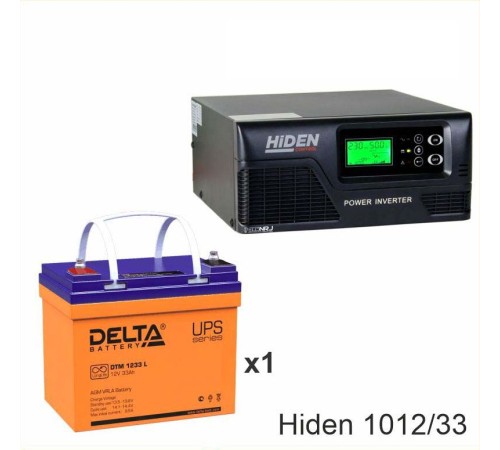 ИБП Hiden Control HPS20-1012 + Аккумуляторная батарея Delta DTM 1233 L