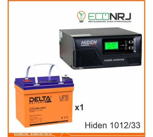 ИБП Hiden Control HPS20-1012 + Аккумуляторная батарея Delta DTM 1233 L