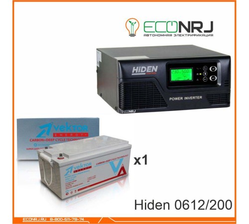 ИБП Hiden Control HPS20-0612 + Аккумуляторная батарея Vektor VPbC 12-200