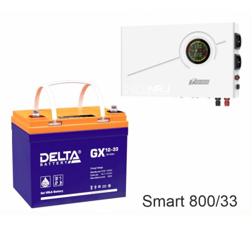 ИБП Powerman Smart 800 INV + Аккумуляторная батарея Delta GX 12-33