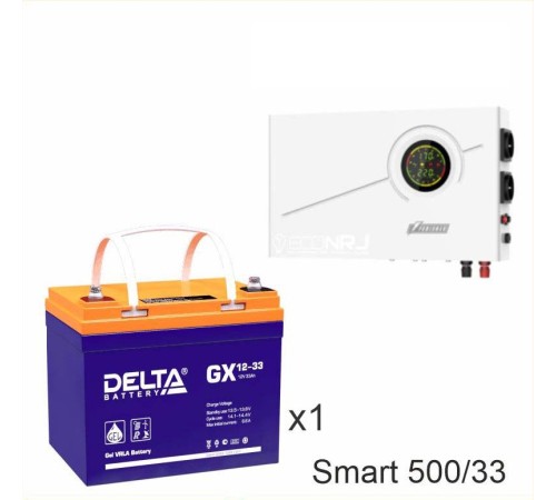 ИБП Powerman Smart 500 INV + Аккумуляторная батарея Delta GX 12-33