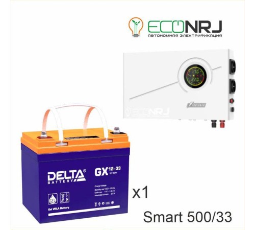 ИБП Powerman Smart 500 INV + Аккумуляторная батарея Delta GX 12-33