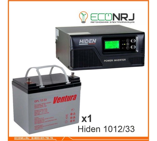 ИБП Hiden Control HPS20-1012 + Аккумуляторная батарея Ventura GPL 12-33