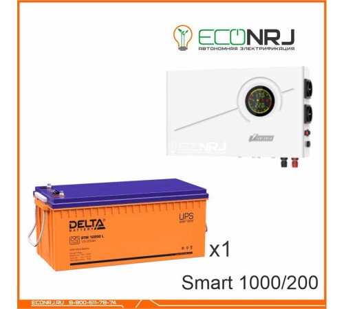 ИБП Powerman Smart 1000 INV + Аккумуляторная батарея Delta DTM 12200 L