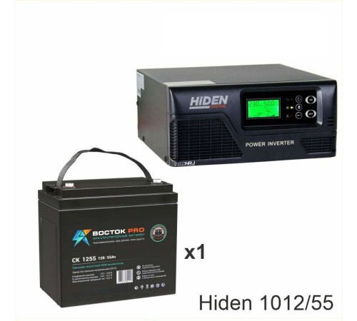 ИБП Hiden Control HPS20-1012 + Аккумуляторная батарея ВОСТОК PRO СК-1255