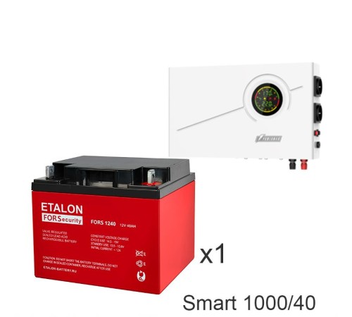 ИБП Powerman Smart 1000 INV + Аккумуляторная батарея ETALON FORS 1240