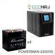 ИБП POWERMAN ONLINE 2000 Plus + Аккумуляторная батарея LEOCH DJM1255