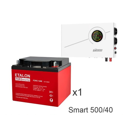 ИБП Powerman Smart 500 INV + Аккумуляторная батарея ETALON FORS 1240