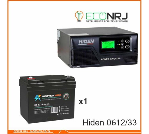 ИБП Hiden Control HPS20-0612 + Аккумуляторная батарея ВОСТОК PRO СК-1233