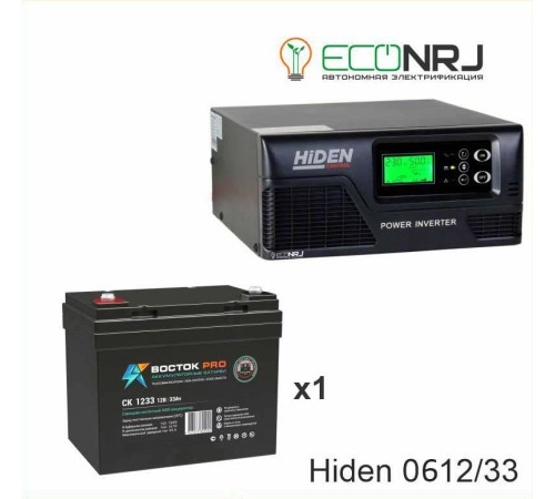 ИБП Hiden Control HPS20-0612 + Аккумуляторная батарея ВОСТОК PRO СК-1233