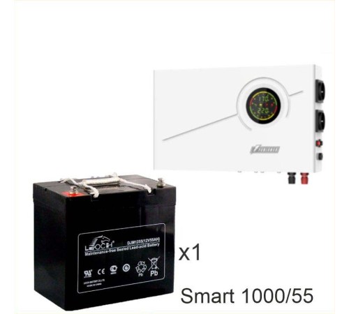 ИБП Powerman Smart 1000 INV + Аккумуляторная батарея LEOCH DJM1255