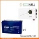 ИБП Powerman Smart 800 INV + Аккумуляторная батарея ETALON AHRX 12-100 GL