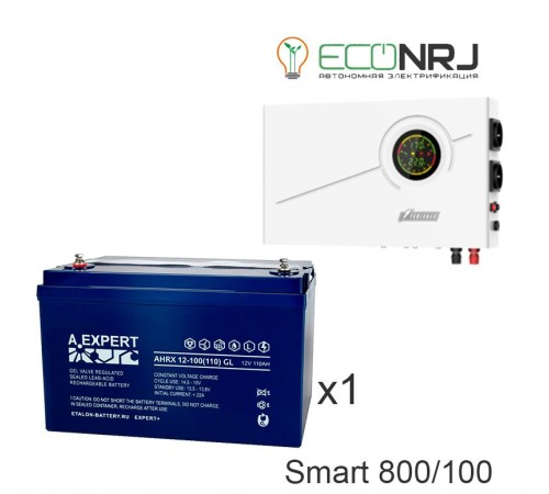 ИБП Powerman Smart 800 INV + Аккумуляторная батарея ETALON AHRX 12-100 GL