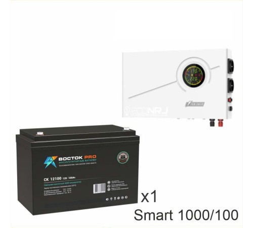 ИБП Powerman Smart 1000 INV + Аккумуляторная батарея ВОСТОК PRO СК-12100