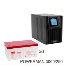 ИБП POWERMAN ONLINE 3000 Plus + MNB MМ250-12