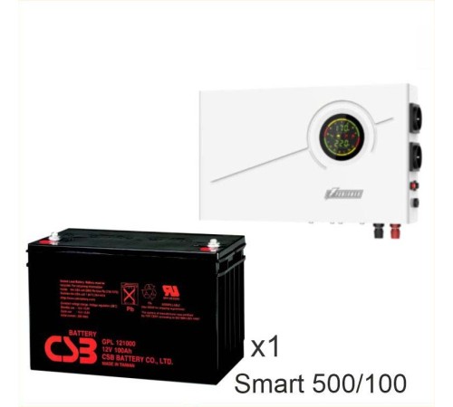 ИБП Powerman Smart 500 INV + Аккумуляторная батарея CSB GP121000