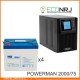 ИБП POWERMAN ONLINE 2000 Plus + Аккумуляторная батарея MNB MNG75-12