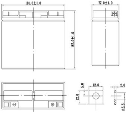 Аккумуляторная батарея Delta HR 12-18