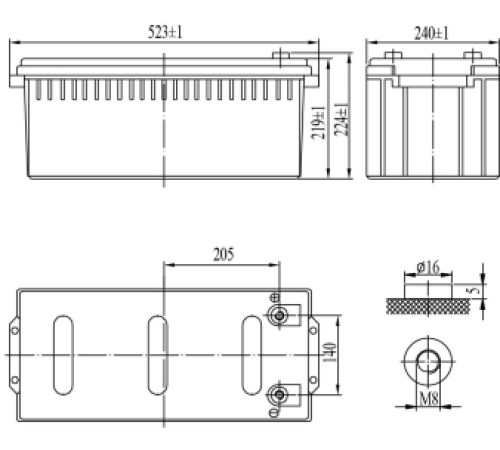 Аккумуляторная батарея Delta DT 12200