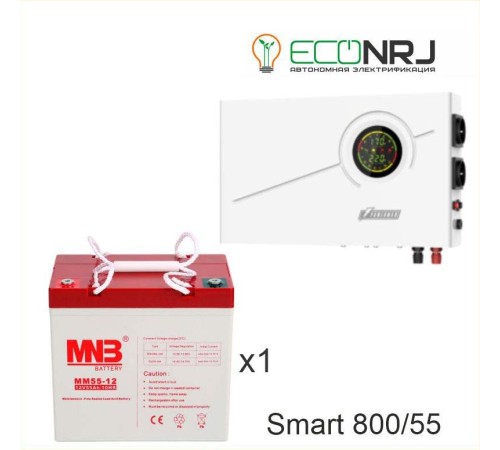 ИБП Powerman Smart 800 INV + Аккумуляторная батарея MNB MМ55-12