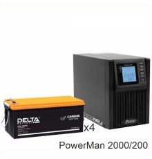 ИБП POWERMAN ONLINE 2000 Plus + Delta CGD 12200