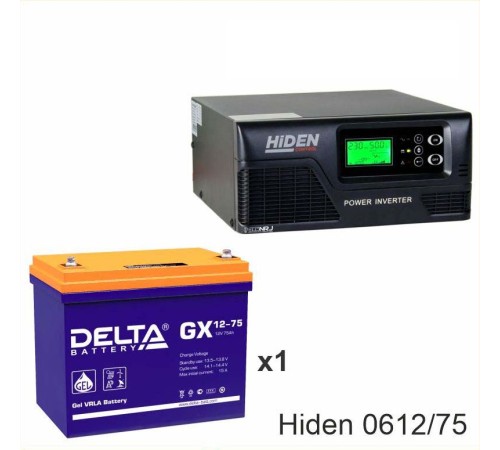 ИБП Hiden Control HPS20-0612 + Аккумуляторная батарея Delta GX 12-75