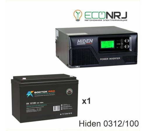 ИБП Hiden Control HPS20-0312 + Аккумуляторная батарея ВОСТОК PRO СК-12100