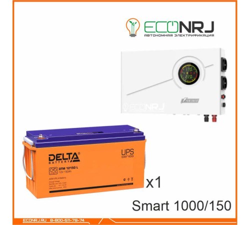 ИБП Powerman Smart 1000 INV + Аккумуляторная батарея Delta DTM 12150 L