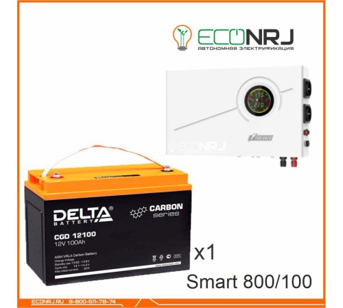 ИБП Powerman Smart 800 INV + Аккумуляторная батарея Delta CGD 12100