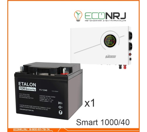 ИБП Powerman Smart 1000 INV + Аккумуляторная батарея ETALON FS 1240