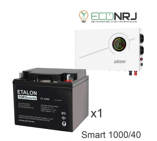 ИБП Powerman Smart 1000 INV + Аккумуляторная батарея ETALON FS 1240